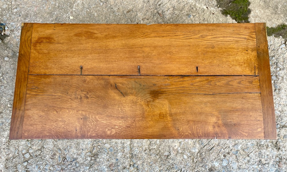 Antique Oak Fold-Over Coffee Table View V