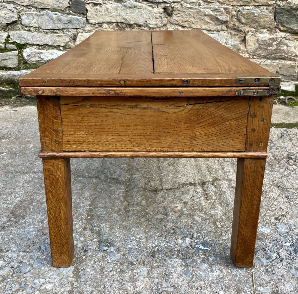 Antique Oak Fold-Over Coffee Table View VI