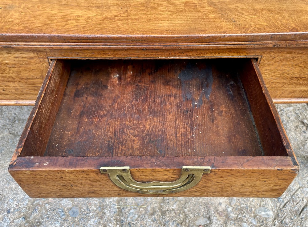 Antique Oak Fold-Over Coffee Table View X