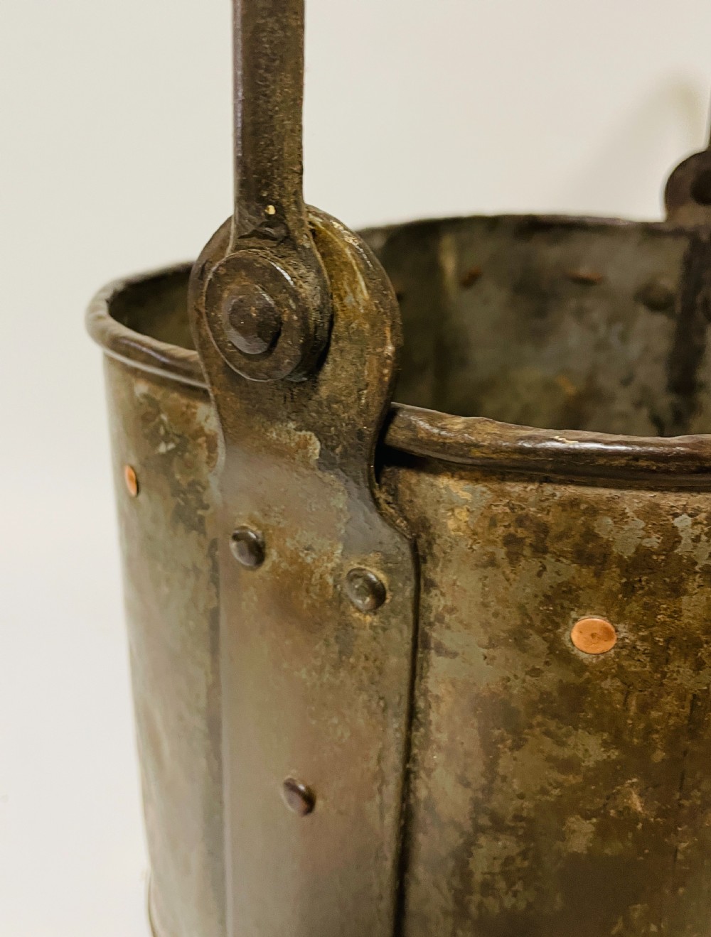 Arts and Crafts Steel and Copper Coal Bucket View VII