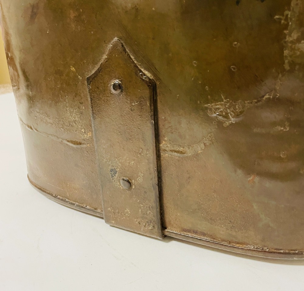 Arts and Crafts Steel and Copper Coal Bucket View X