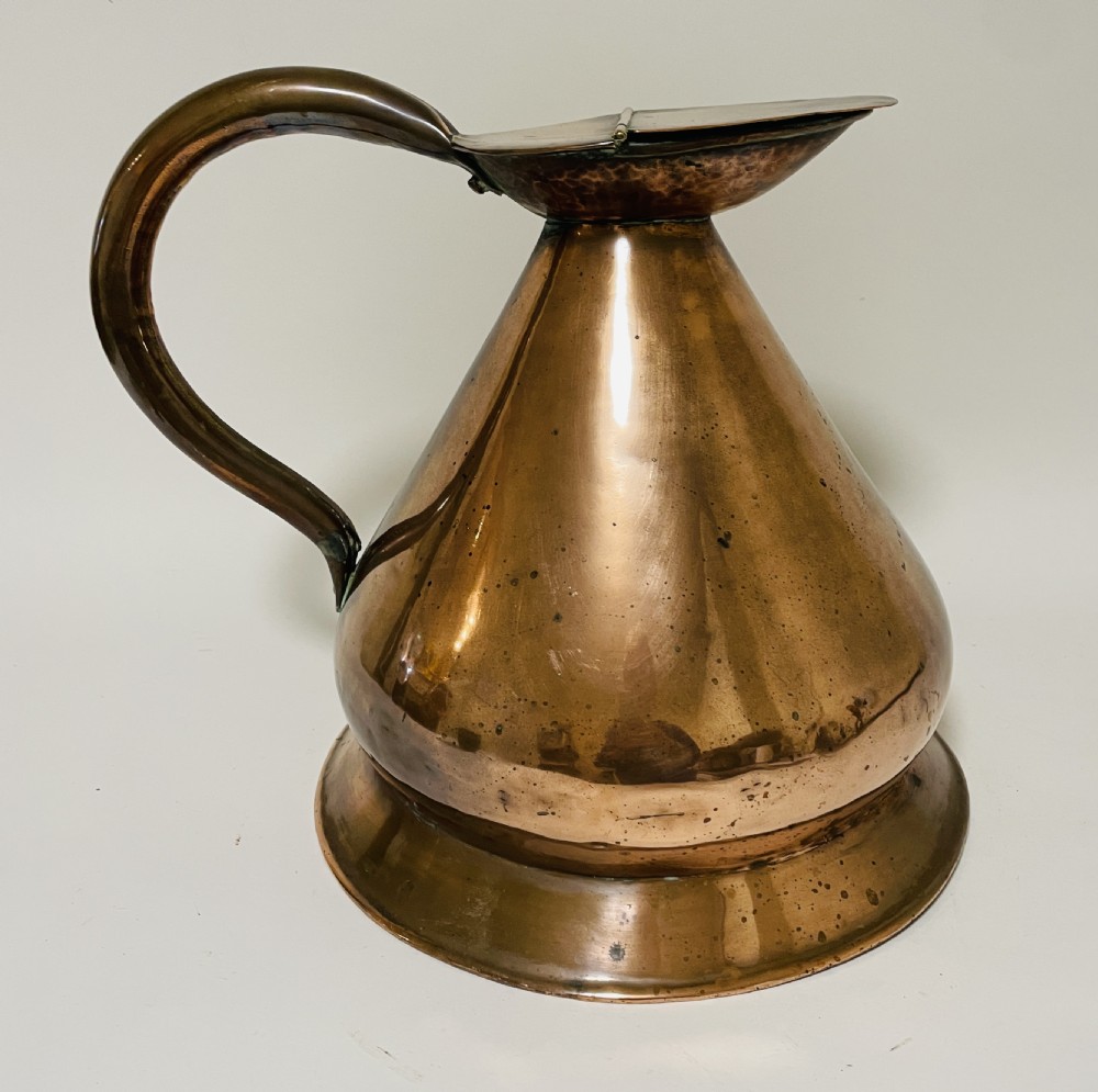Large Antique Lidded Copper Jug View VI