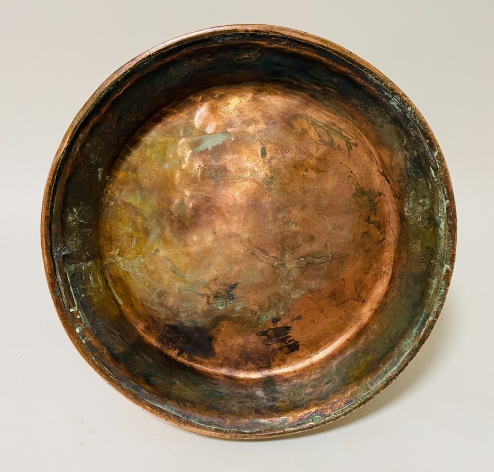Large Antique Lidded Copper Jug View XI