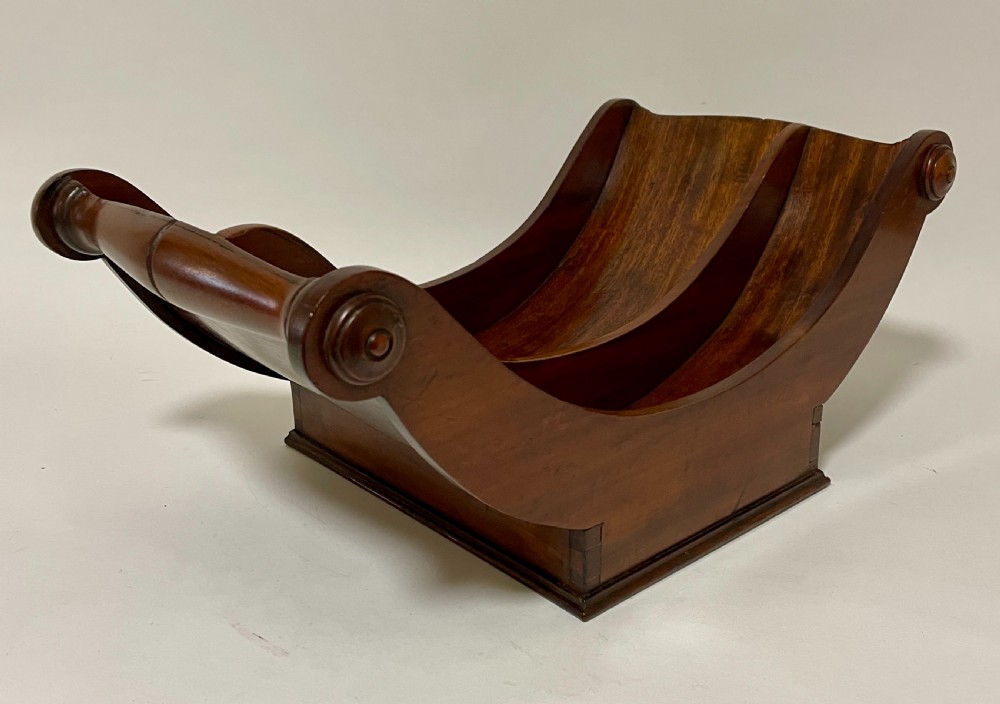 Georgian Mahogany Cheese Coaster View IX