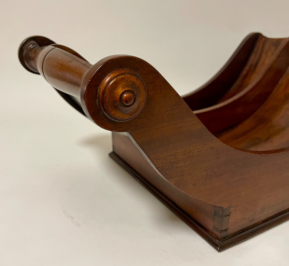 Georgian Mahogany Cheese Coaster View XIII