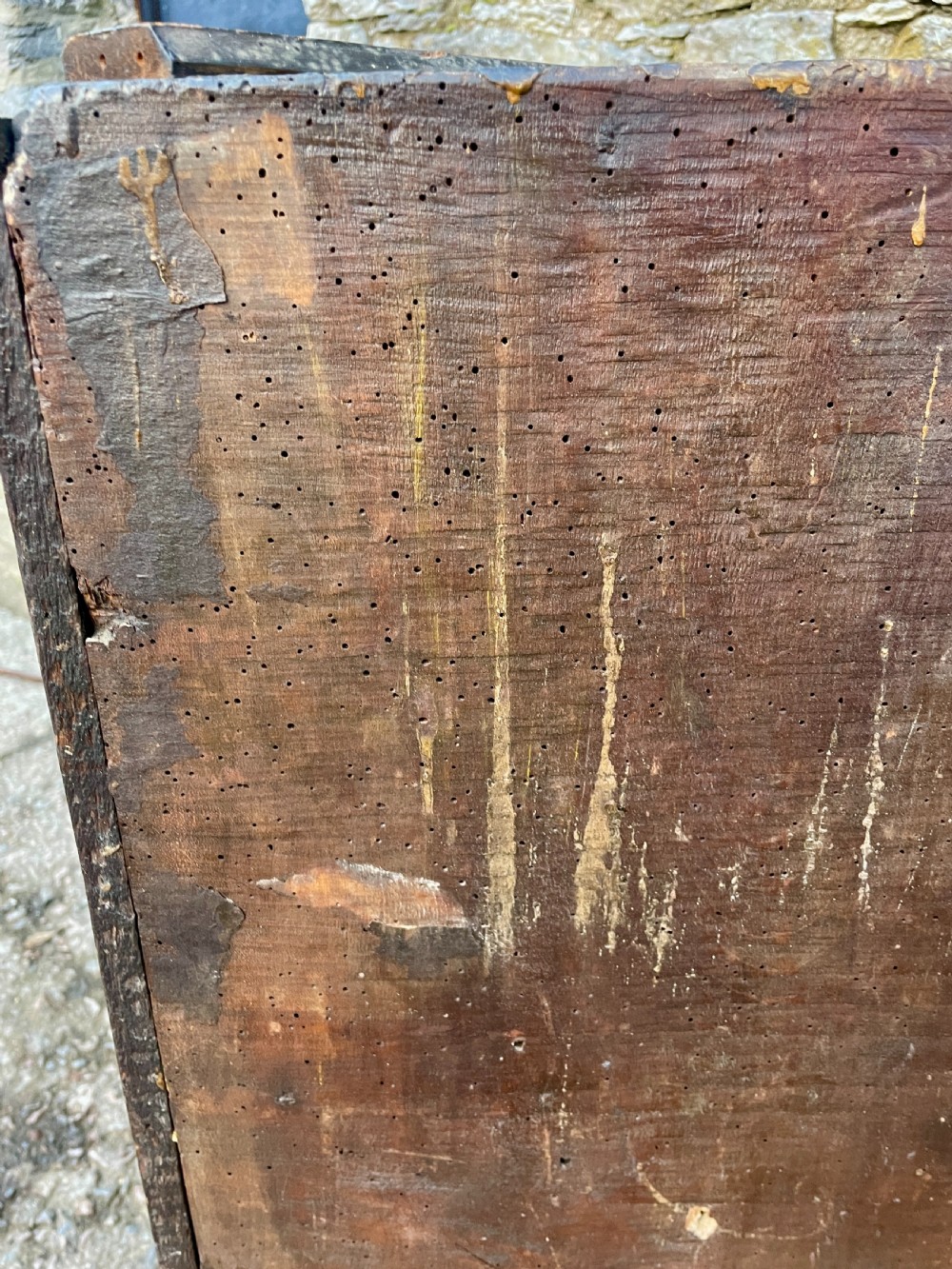Georgian Elm Hanging Corner Cupboard View XVIII