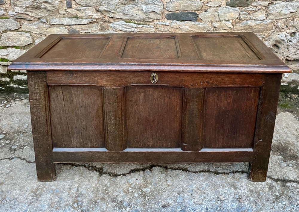 18th Century Oak Panelled Coffer
