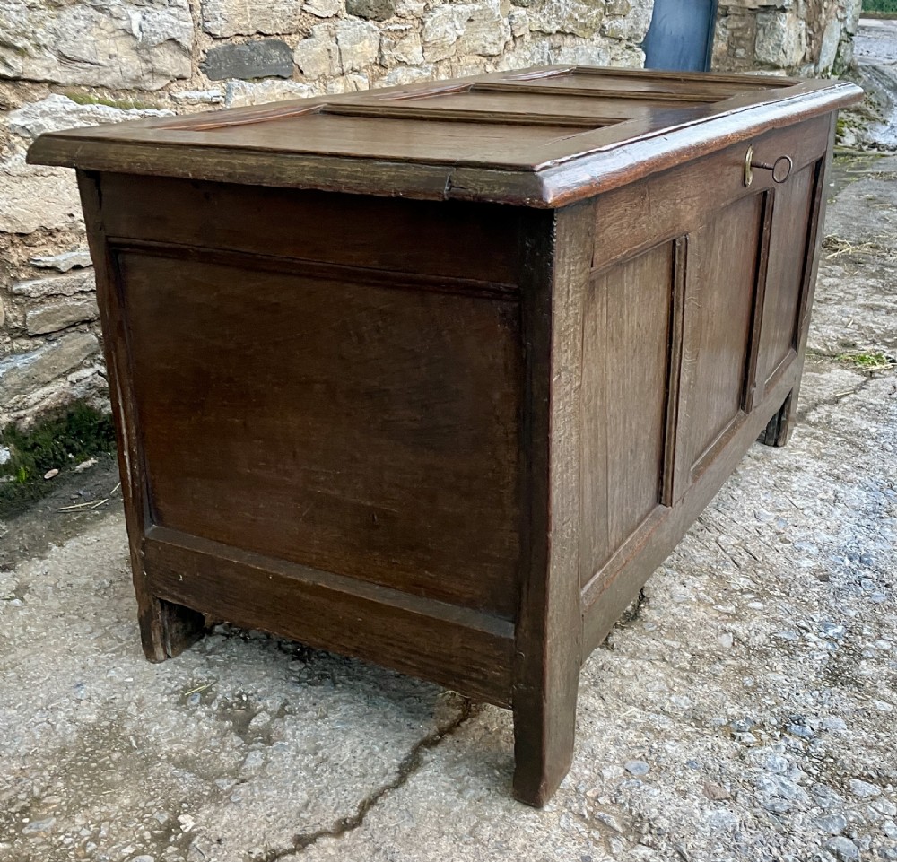 18th Century Oak Panelled Coffer View V