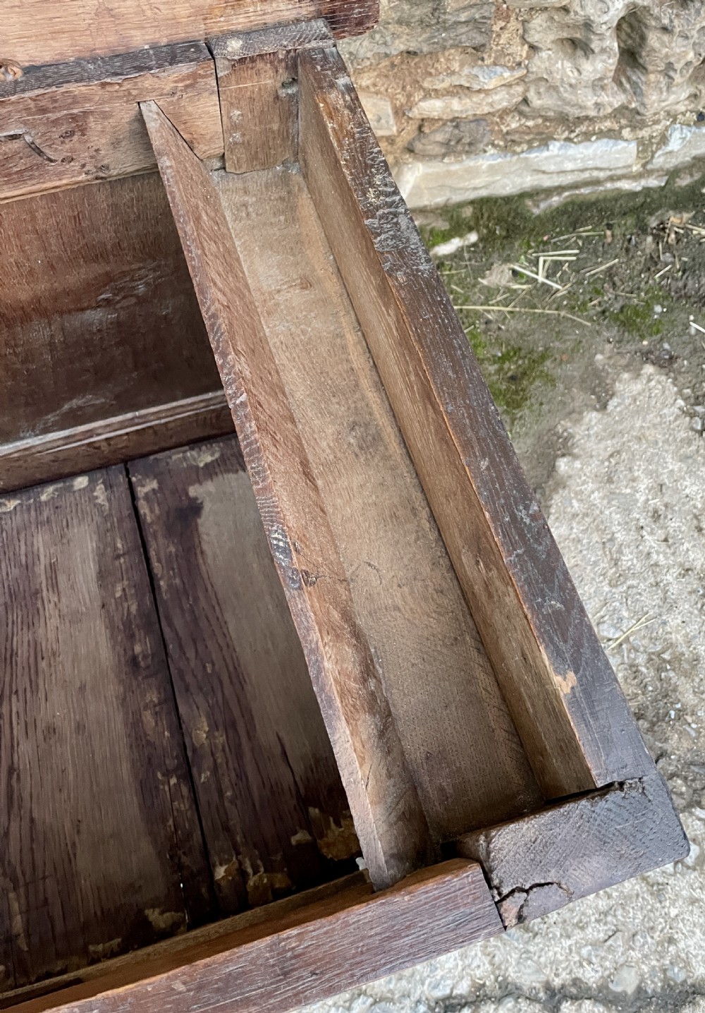 18th Century Oak Panelled Coffer View XVI