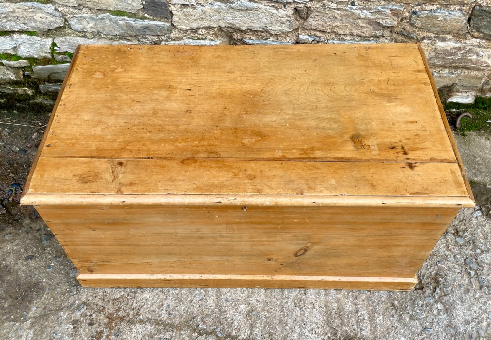 Antique Pine Blanket Box View III