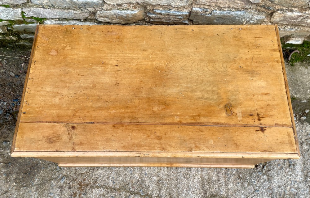 Antique Pine Blanket Box View IV