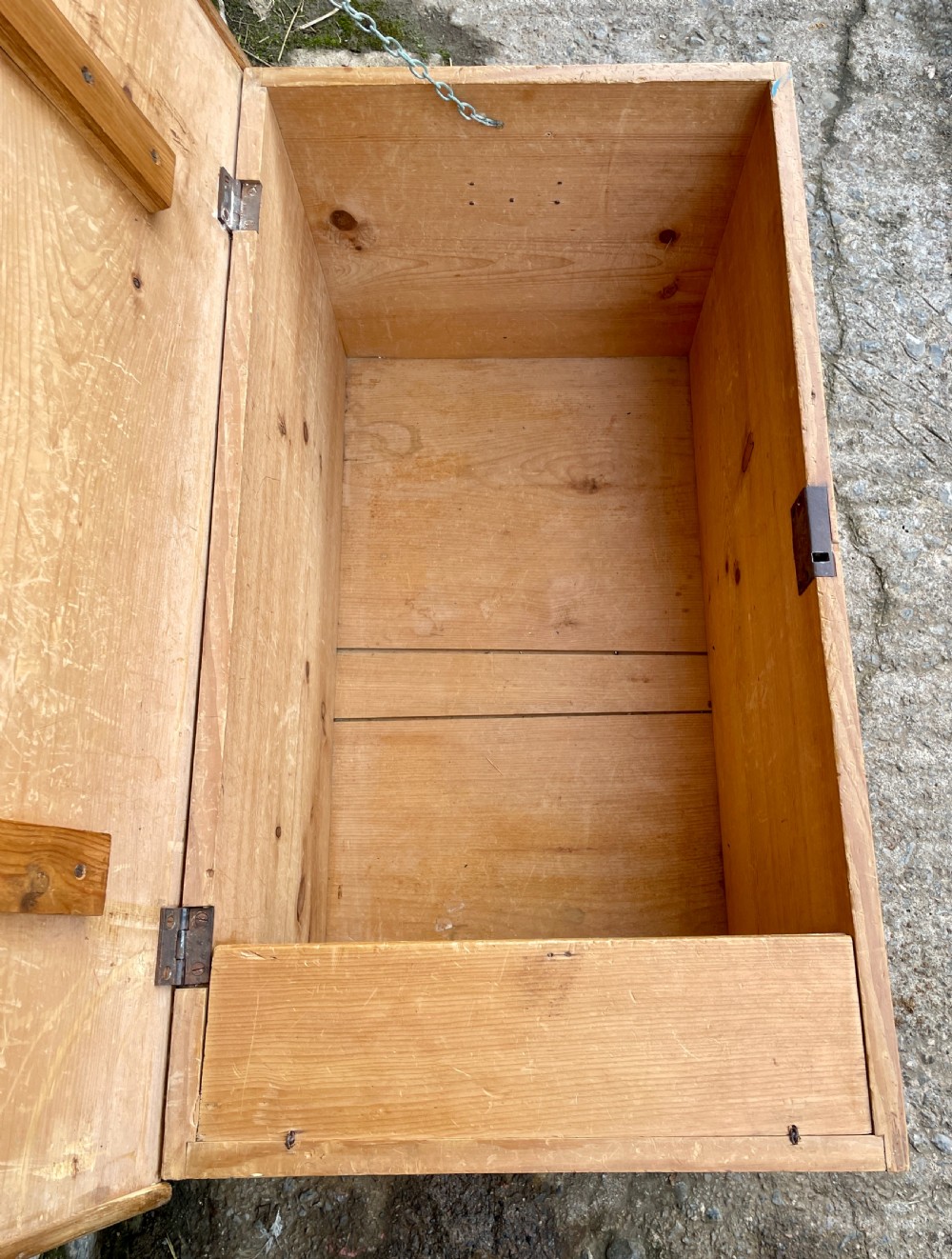 Antique Pine Blanket Box View VIII