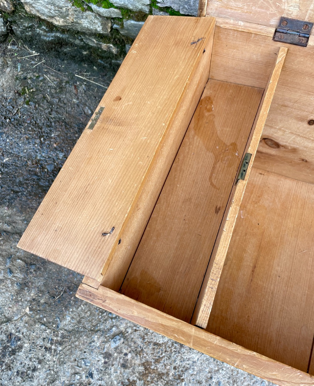 Antique Pine Blanket Box View IX