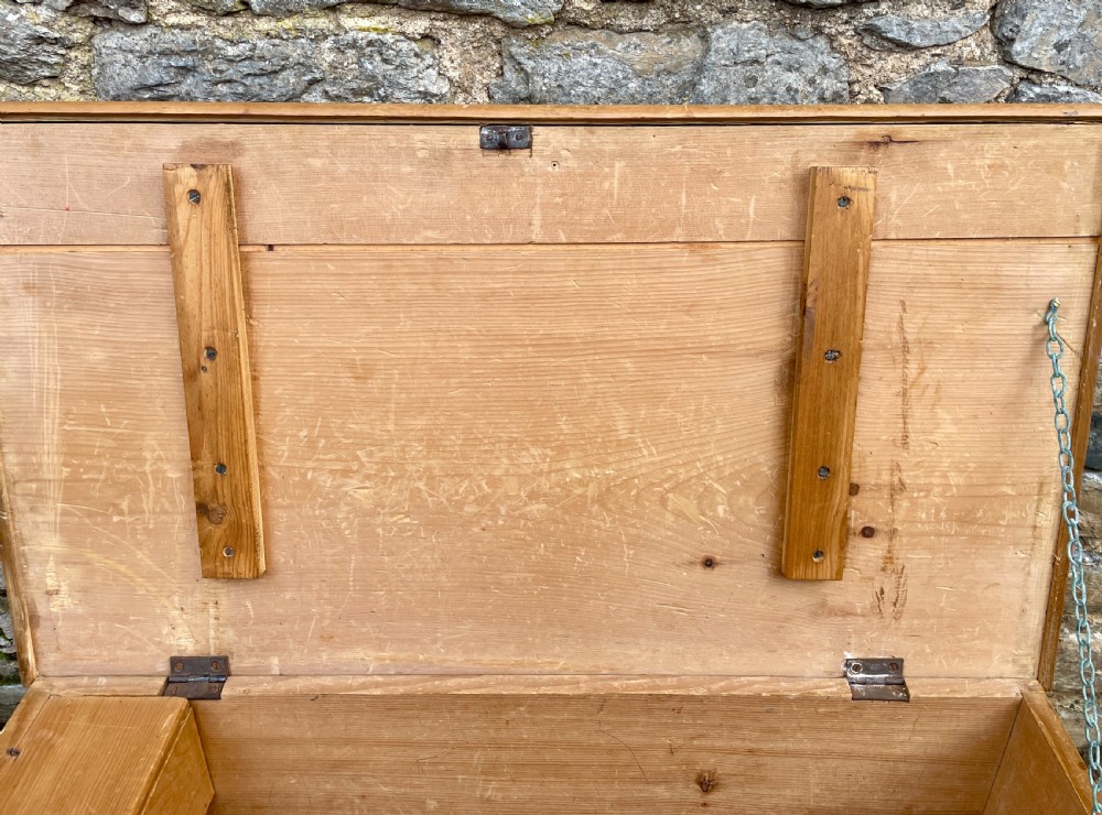 Antique Pine Blanket Box View X