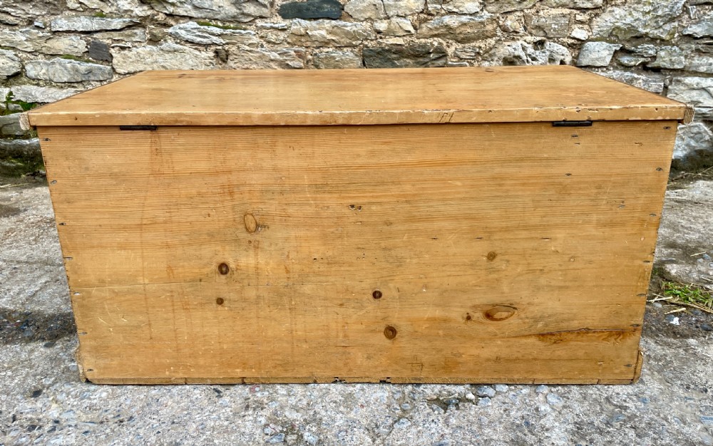 Antique Pine Blanket Box View XVII