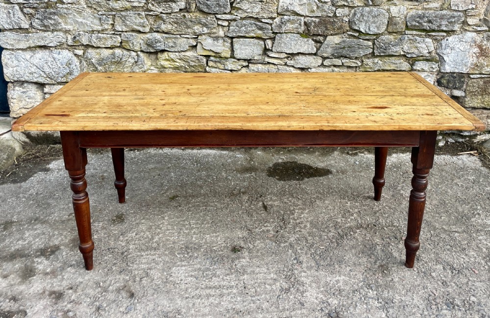 Antique Pine Farmhouse Table