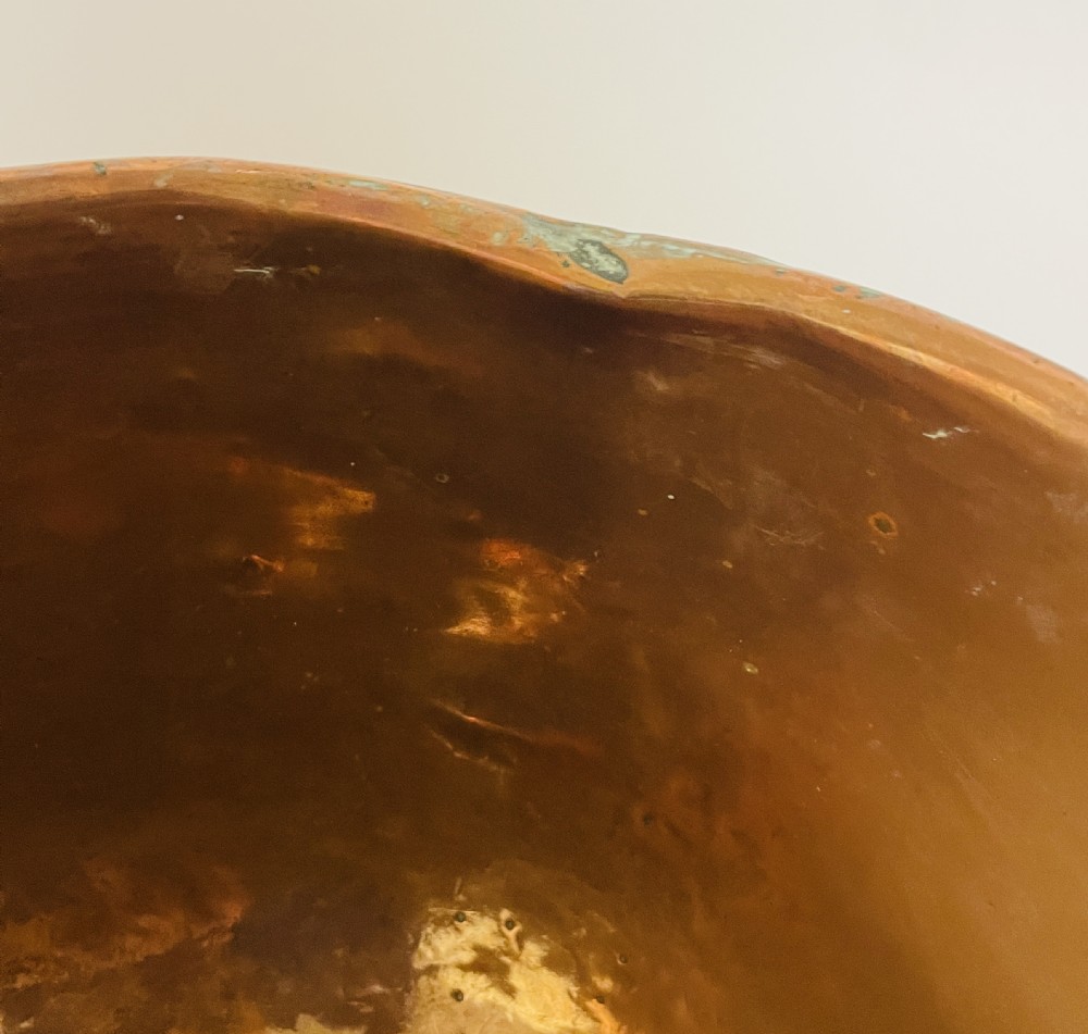 Antique Copper Chocolate Mixing Bowl View VII