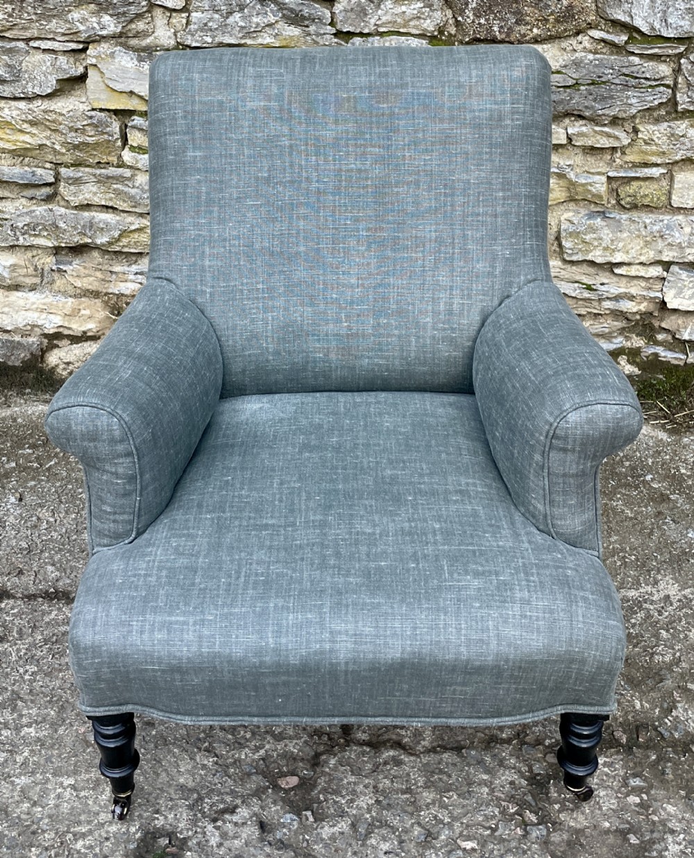 Antique French Upholstered Armchair