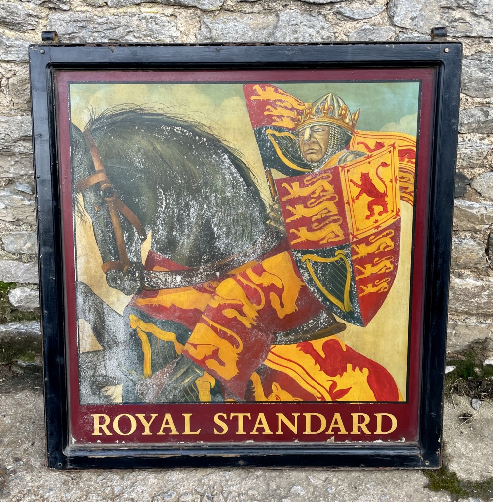 Original Double Sided Royal Standard Pub Sign View XI