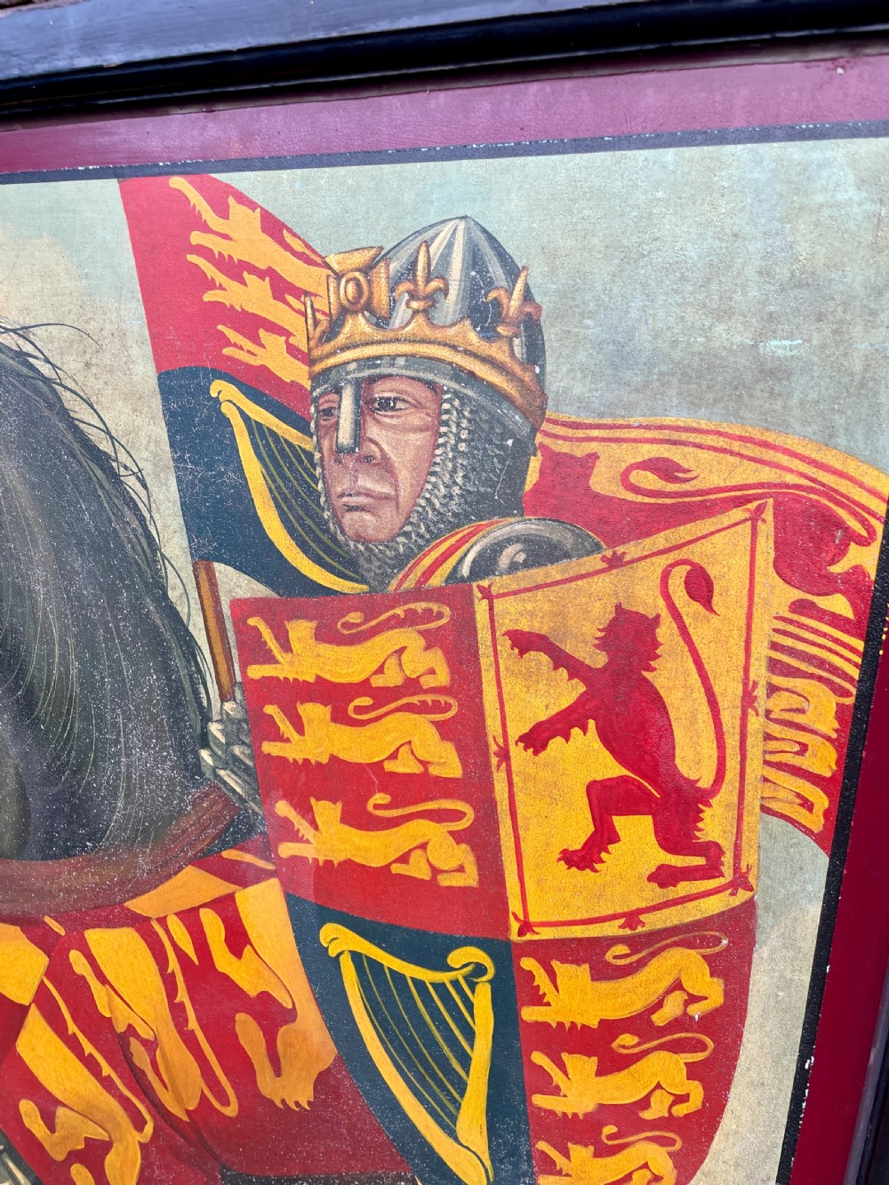 Original Double Sided Royal Standard Pub Sign View XII