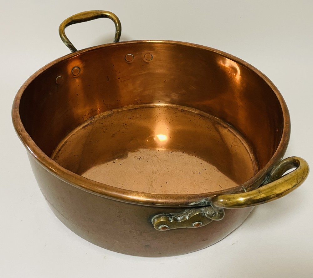 Victorian Copper Jam Pan View IV