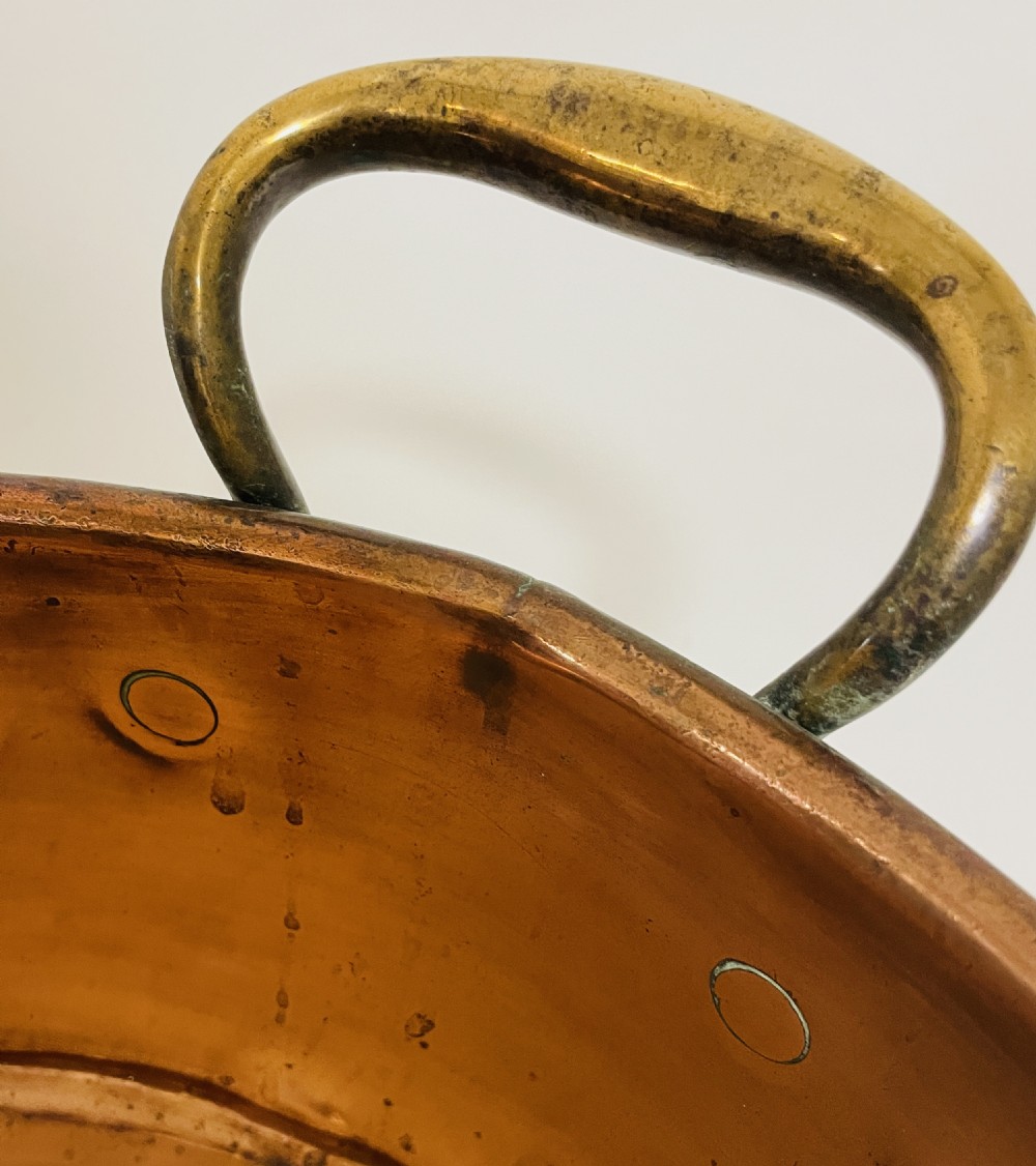 Victorian Copper Jam Pan View V