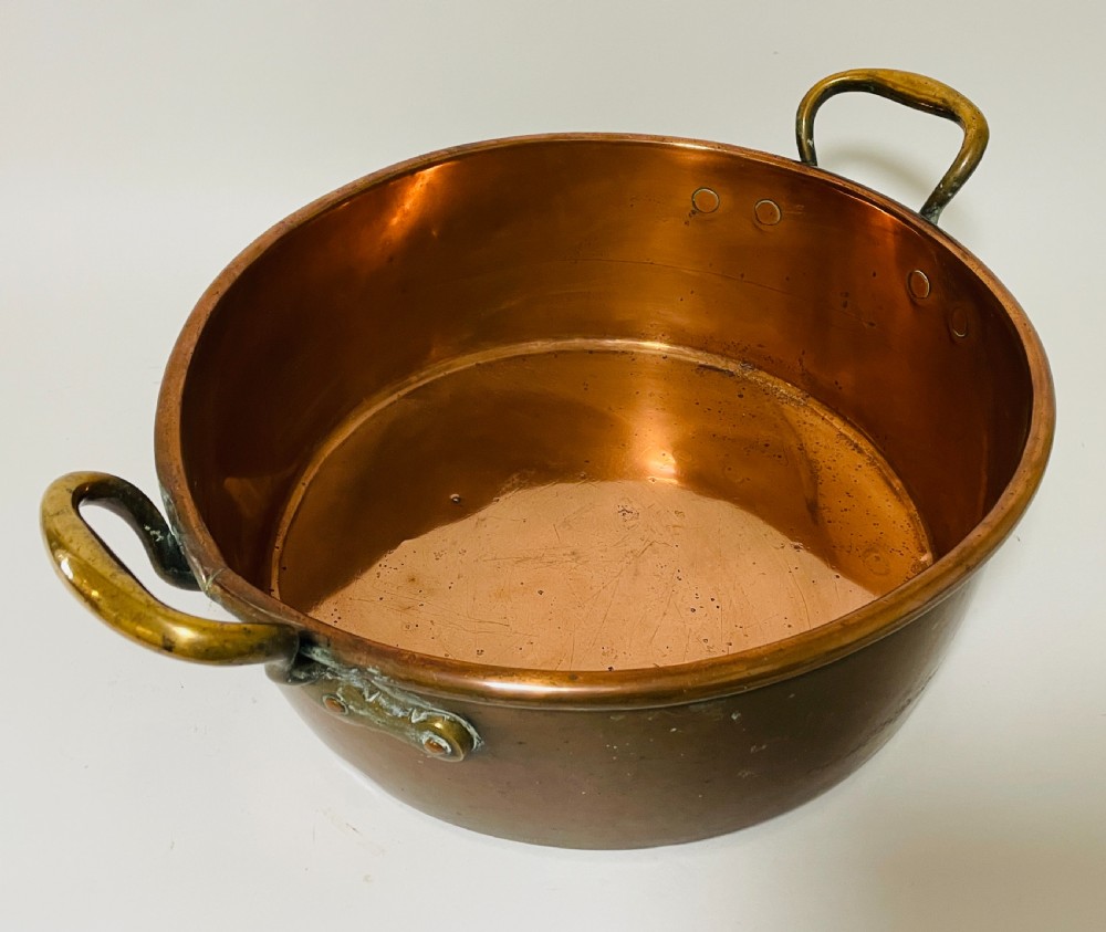 Victorian Copper Jam Pan View VI