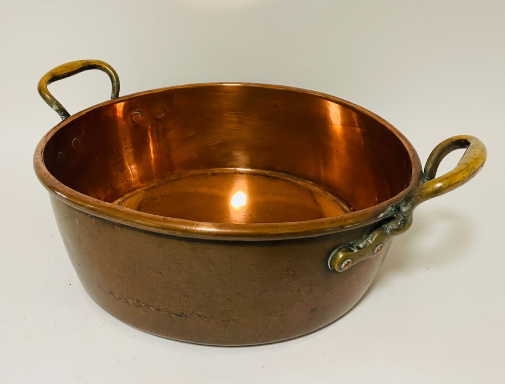 Victorian Copper Jam Pan View VII