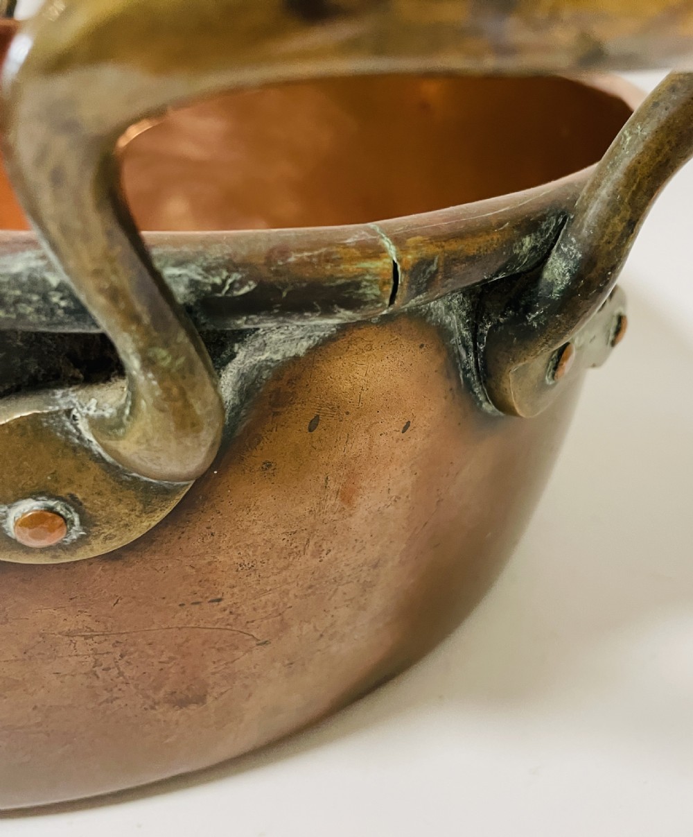 Victorian Copper Jam Pan View X