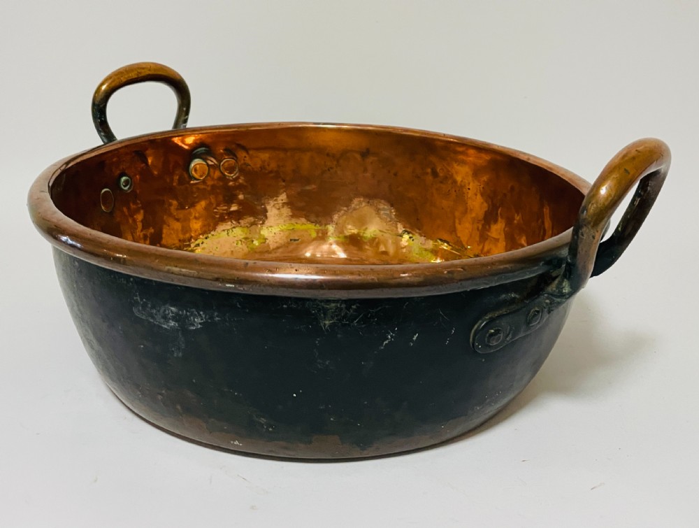 Early Victorian Copper Jam Pan View III