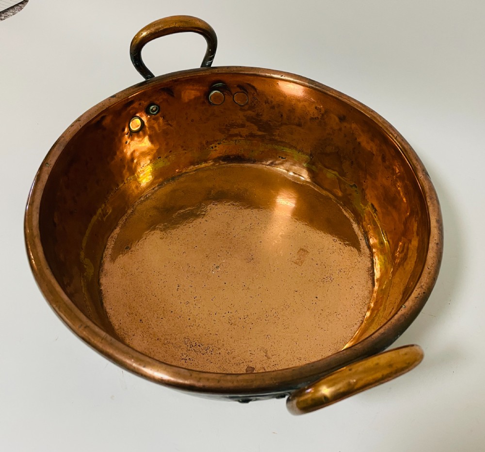 Early Victorian Copper Jam Pan View IV
