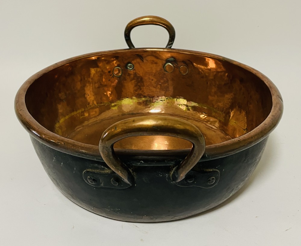 Early Victorian Copper Jam Pan View VI