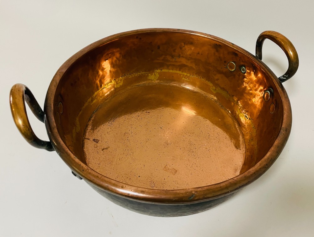 Early Victorian Copper Jam Pan View VII