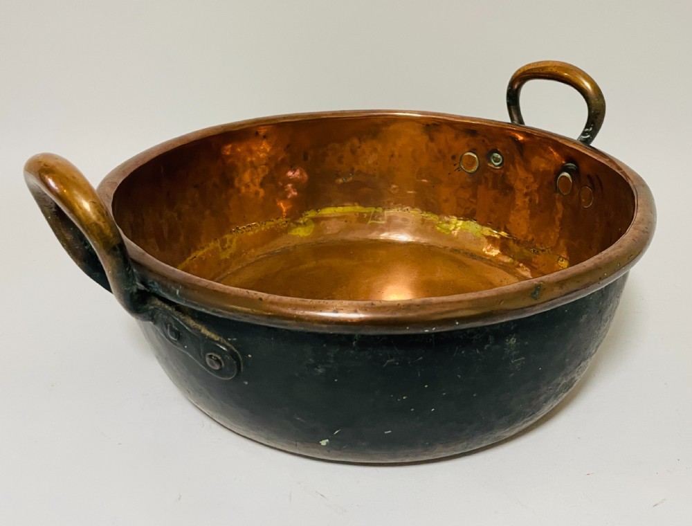 Early Victorian Copper Jam Pan View VIII