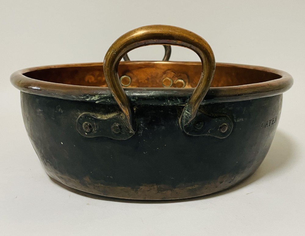 Early Victorian Copper Jam Pan View XII