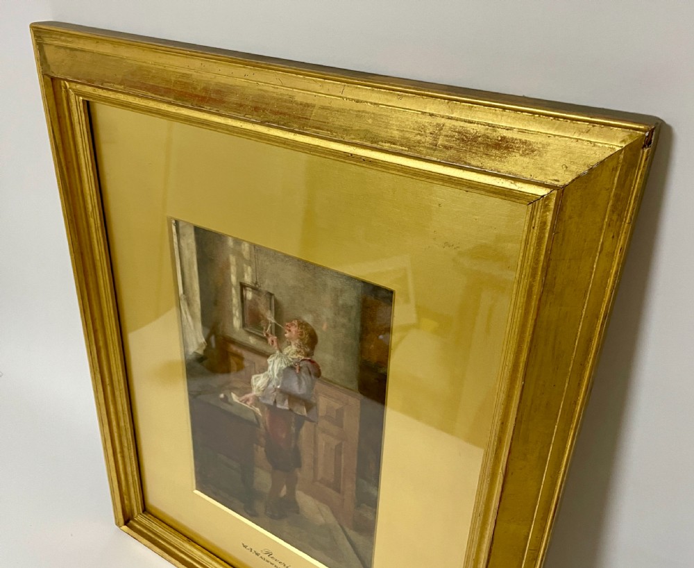 'Reverie' Watercolour by W.J.Wainwright View IX