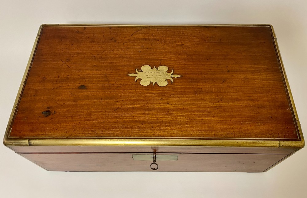 Victorian Mahogany Writing Slope with Secret Drawers View II