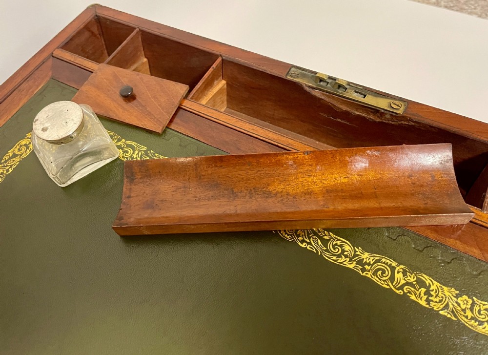 Victorian Mahogany Writing Slope with Secret Drawers View IV