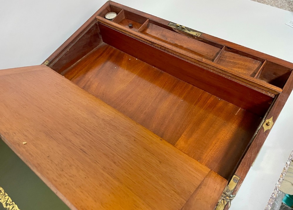 Victorian Mahogany Writing Slope with Secret Drawers View X