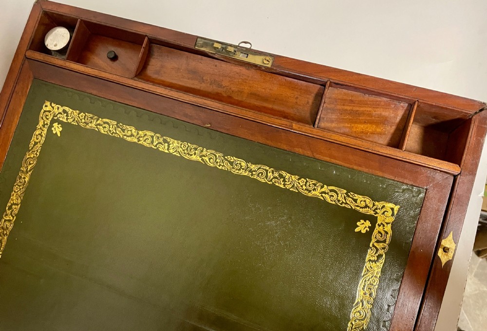 Victorian Mahogany Writing Slope with Secret Drawers View XII