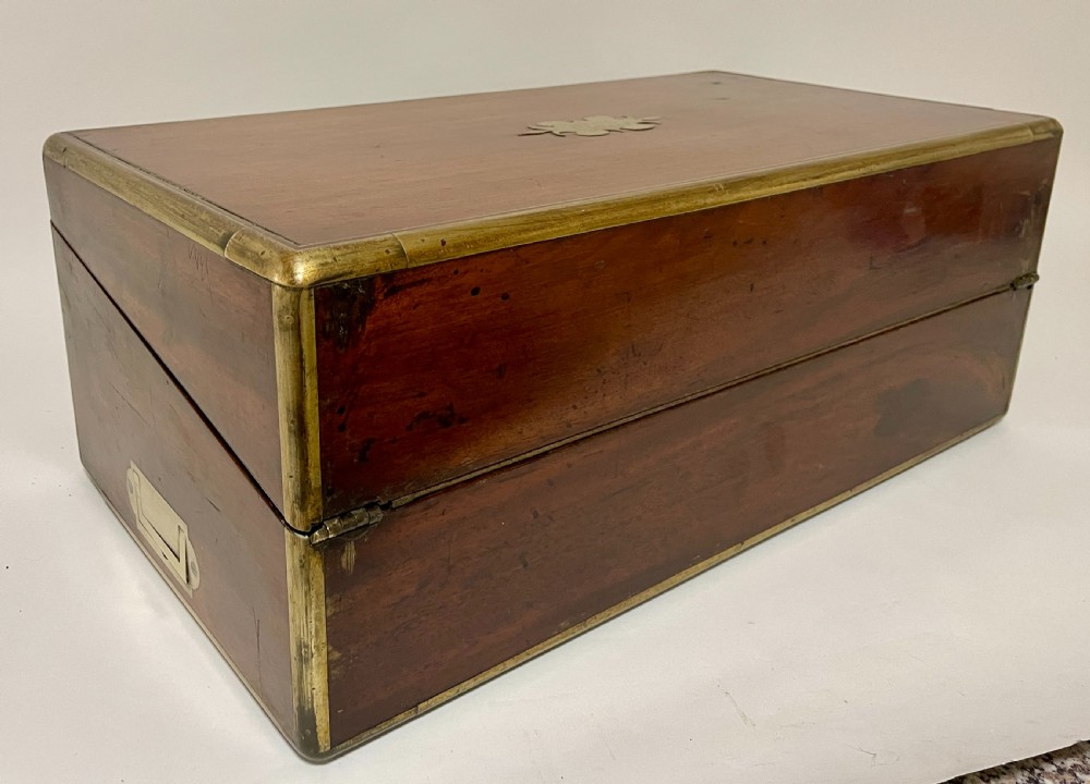 Victorian Mahogany Writing Slope with Secret Drawers View XIV
