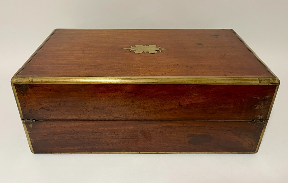 Victorian Mahogany Writing Slope with Secret Drawers View XV