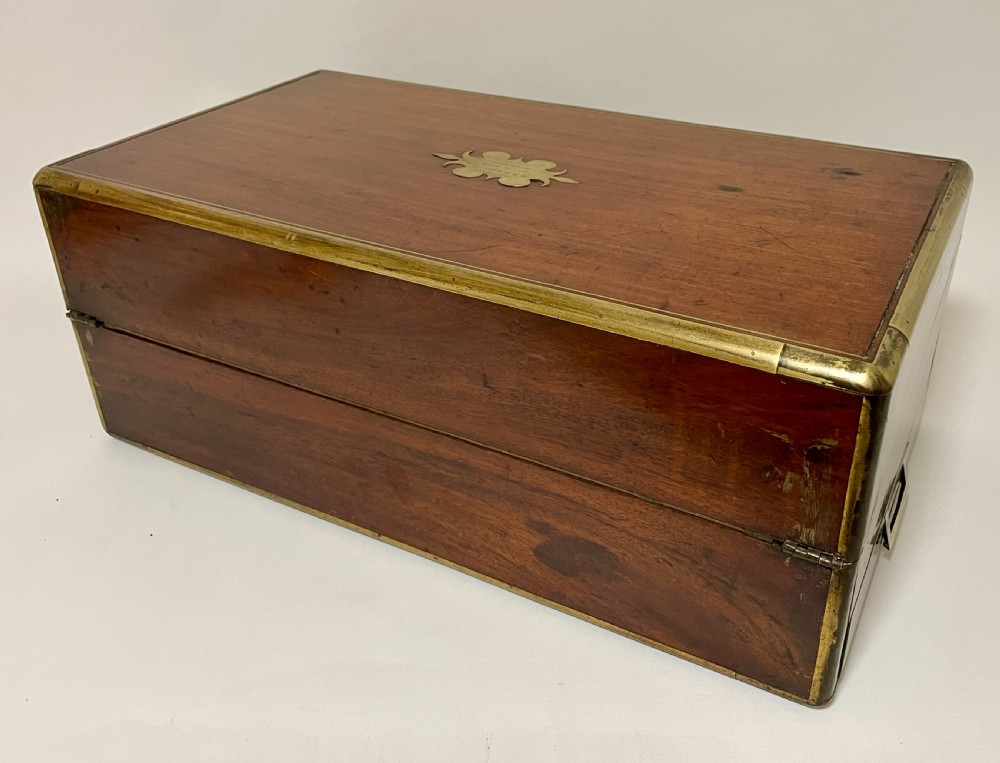 Victorian Mahogany Writing Slope with Secret Drawers View XVI