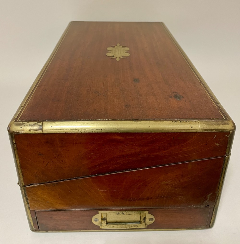 Victorian Mahogany Writing Slope with Secret Drawers View XVII