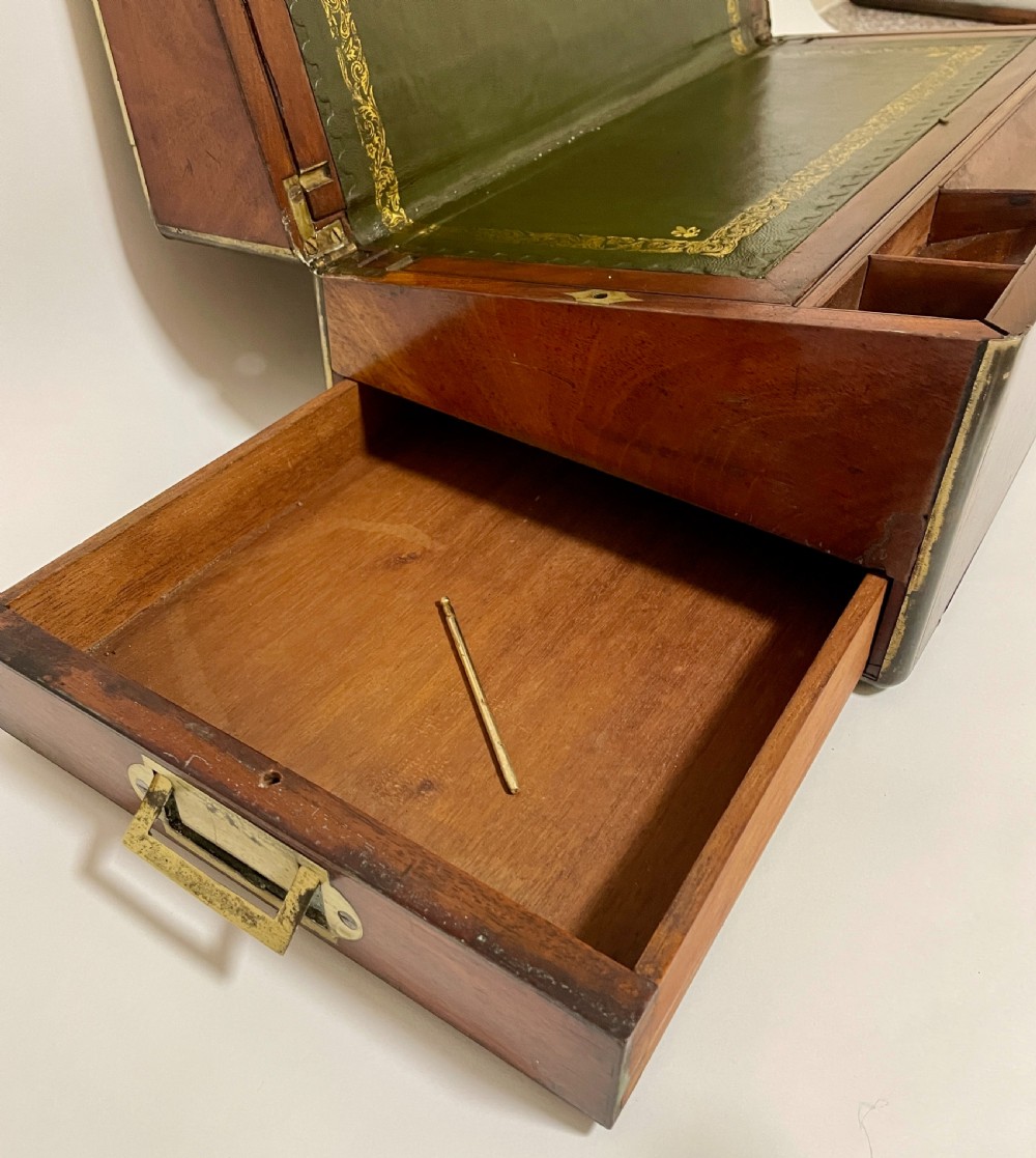Victorian Mahogany Writing Slope with Secret Drawers View XXII