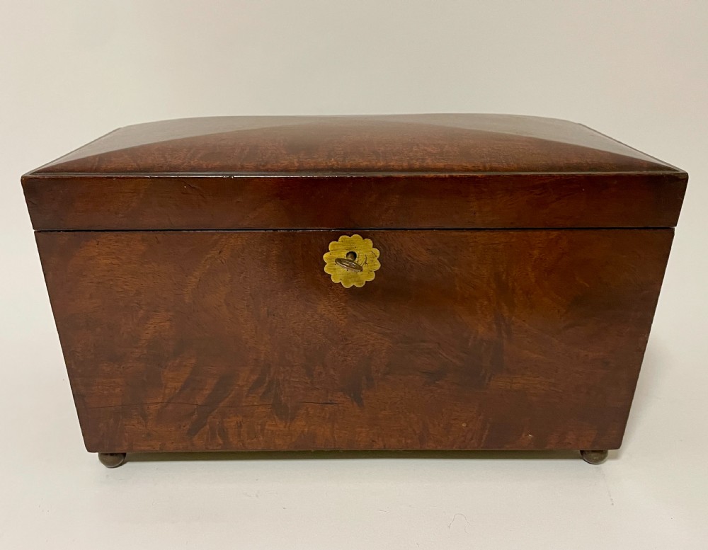 Regency Mahogany Tea Caddy
