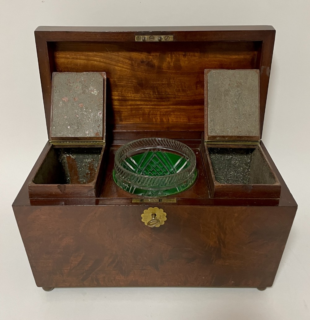 Regency Mahogany Tea Caddy View VI