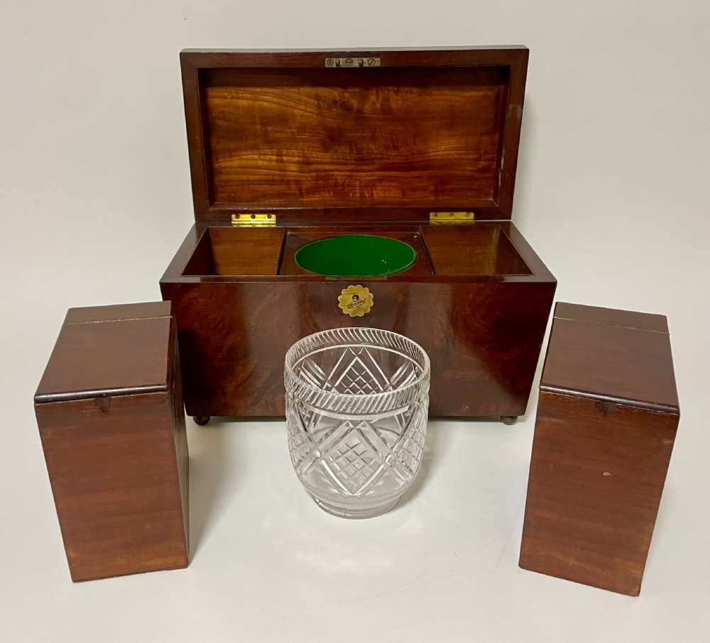 Regency Mahogany Tea Caddy View VIII