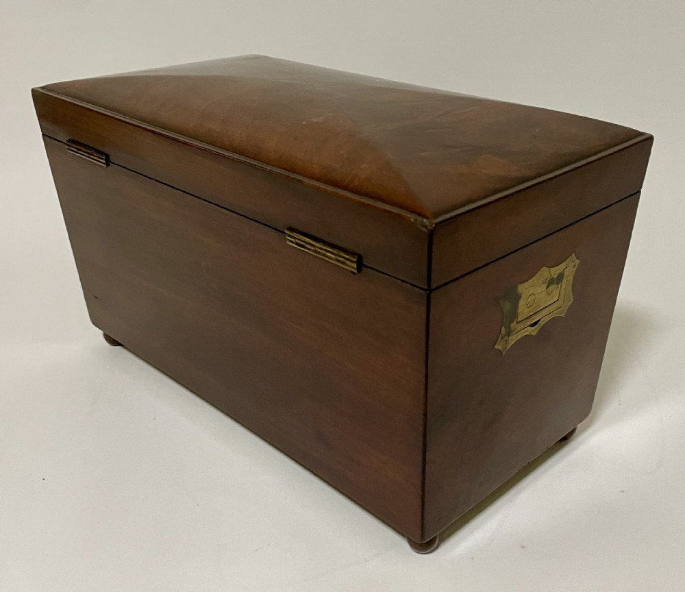 Regency Mahogany Tea Caddy View XII