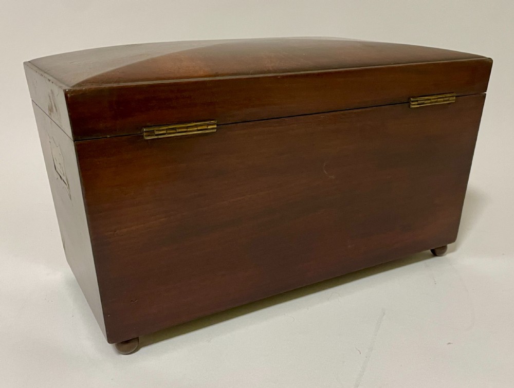 Regency Mahogany Tea Caddy View XV